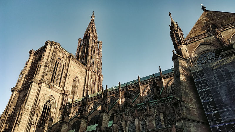 Nordturm der Kathedrale Notre Dame de Strasbourg, Münster, Strassburg, Wanderhunger