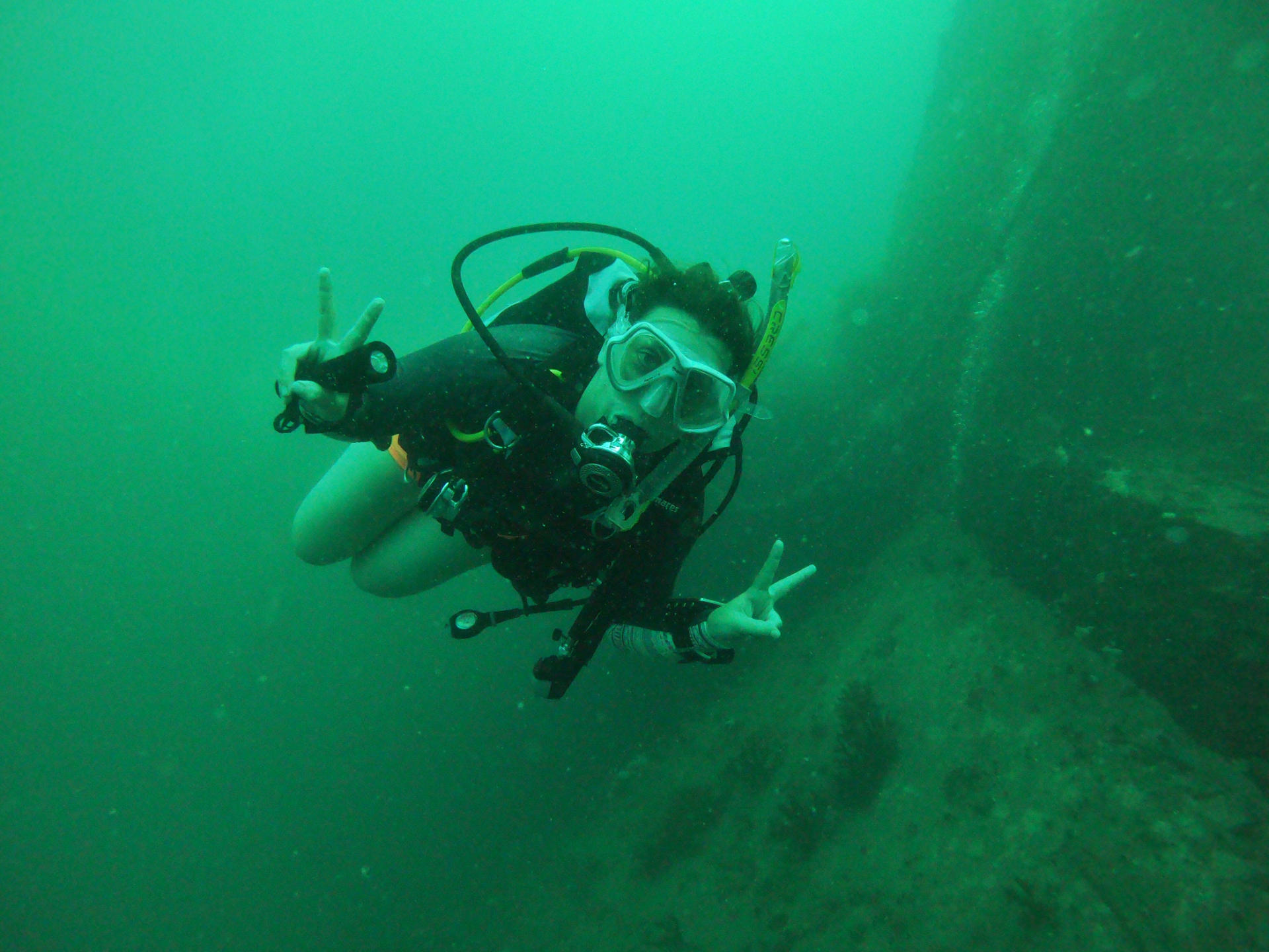 Martina Stasny, Bloggerin bei Wanderhunger.at und PADI Open Water Scuba Instructor, Tauchlehrerin