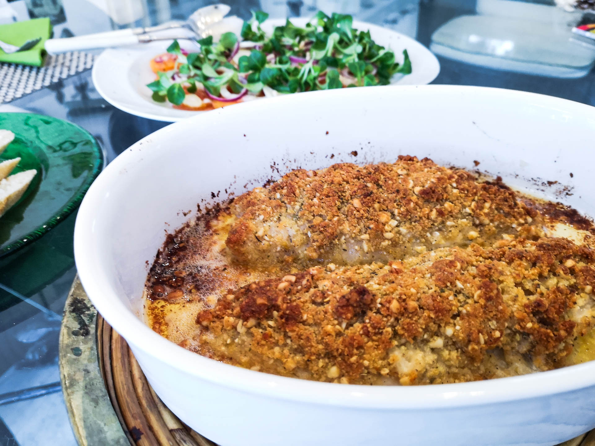 Rotbarsch mit Parmesan-Pinienkern-Kruste | Rezept | Foodblog