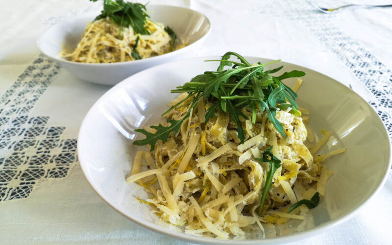 Fettuccine al limone | Rezept