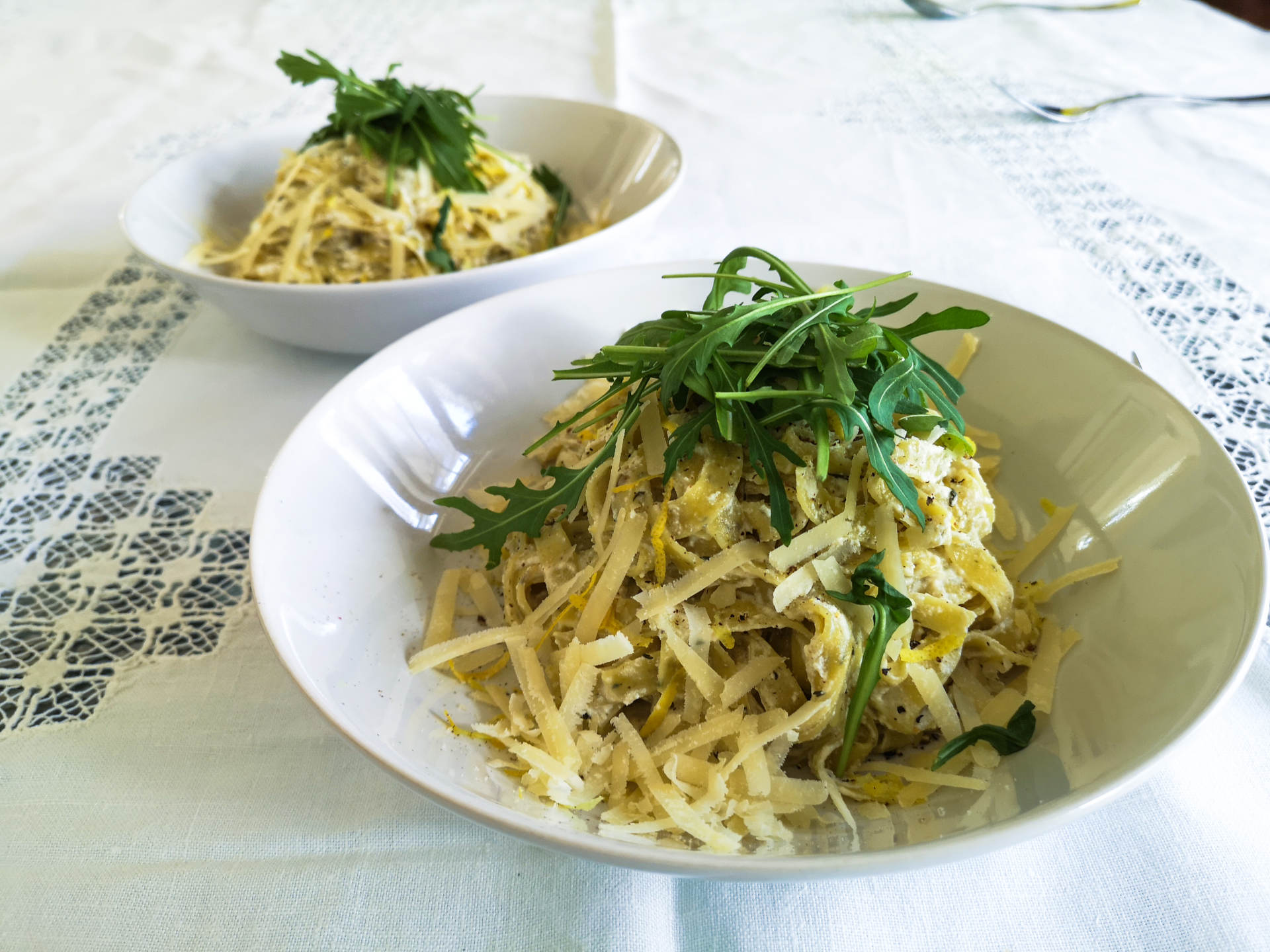 Fettuccine al limone | Rezept