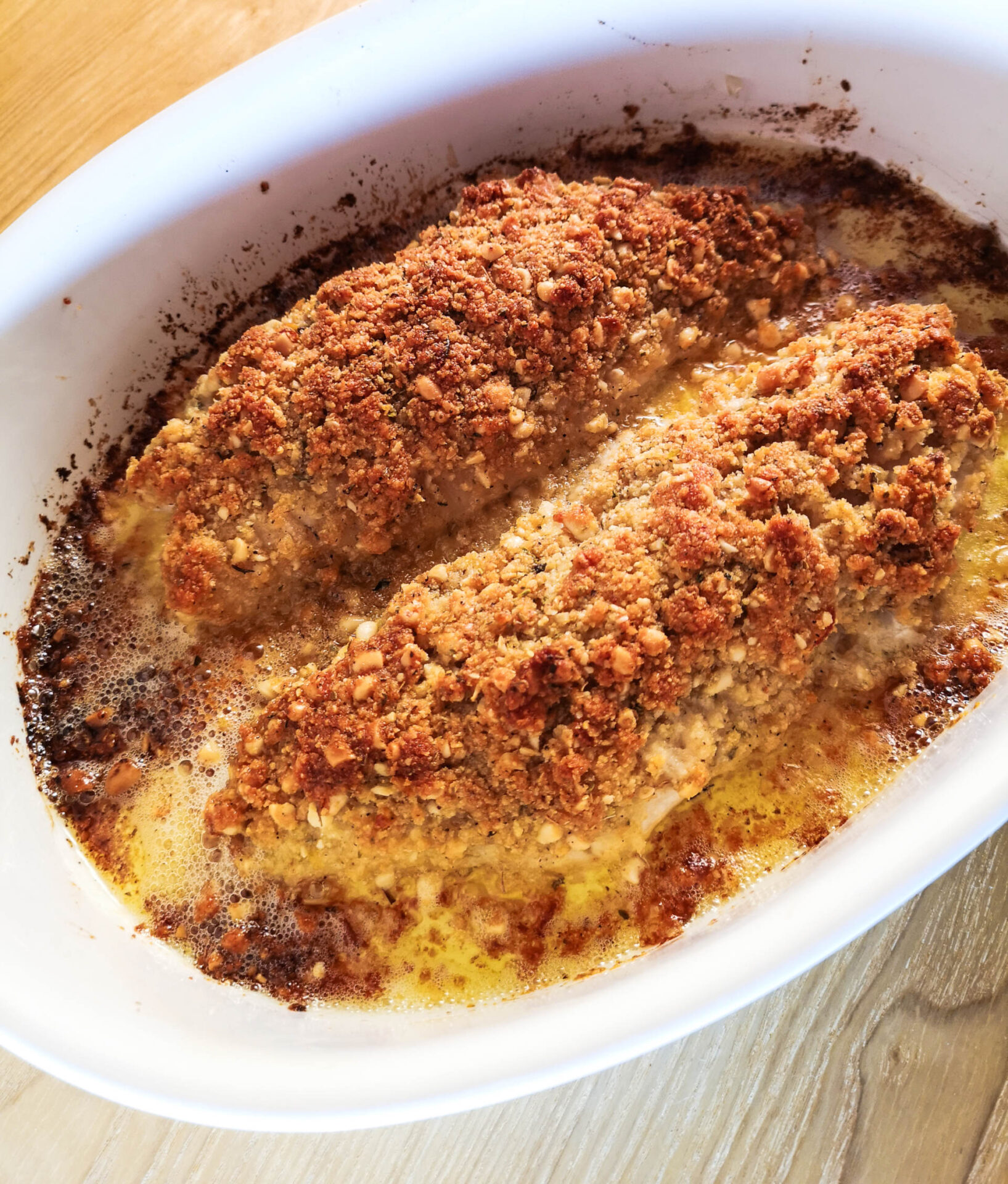 Rotbarsch mit Parmesan-Pinienkern-Kruste | Rezept | Foodblog